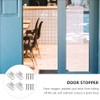 DOITOOL White Barn Door 2 Sets Sliding Barn Door Floor