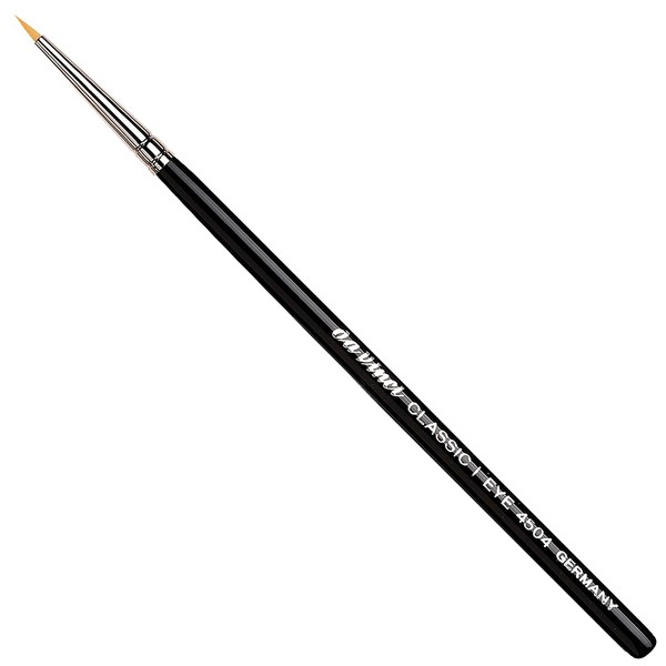 da Vinci Cosmetics CLASSIC Series 4504 Eyeliner Brush - Pointed Round for detail - Synthetic fibers - Ideal for Gel, Kohl, Humid Powder & Liquid eyeliner