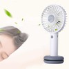 White Donut Shaped Small Fan Portable LED Night Light with