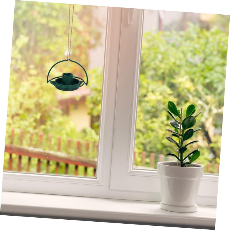 MERRYHAPY Hanging Deck Mount Bird Feeder Large Outdoor Tray Feeder