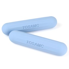 TOSAMC Dumbbell Hand Weight Bars for Women,3lbs Dumbbells Set of 2 for Walking,Workout,Pilates,Strength Training, Gym,Running,Yoga, Dance, Aerobics, Cardio Color Blue