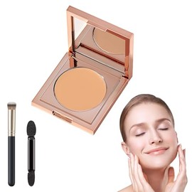 Colored Clay CC Undereye Concealer,Undereye Concealer Circles,Color Corrector for Dark Circles with Brush, CC Undereye Concealer (Natural, 01)
