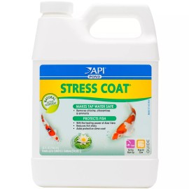 API Pond Stress Coat 32oz Makes Tap Water Safe and Protects Fish