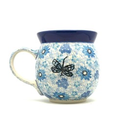 Polish Pottery Mug - 15 oz. Bubble - Misty Dragonfly