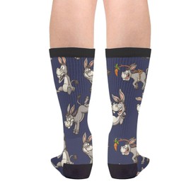 Novelty Crew Socks, Funny Socks Crazy Socks, Casual Donkey Calf Socks For Men And Women