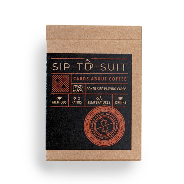 Art of Caffeination Sip-to-Suit Cards About Coffee: Informational Playing Cards