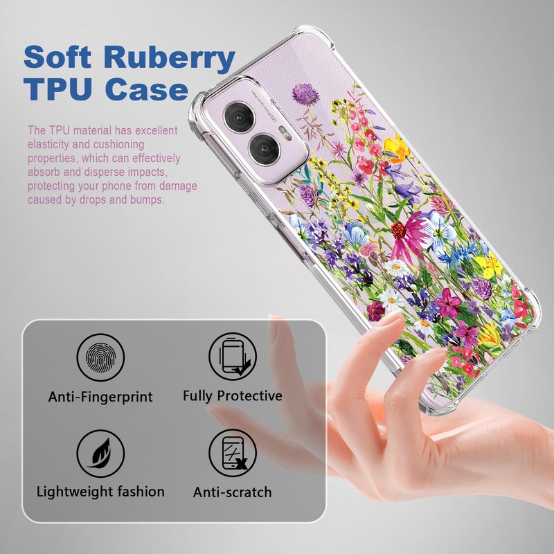 Solanaluna Design for Moto G Power 2024 Case: Clear with