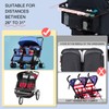 VMEECAEL Double Stroller Organizer with Cooler Bottle Bag for Bob