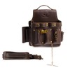 Trailside Genuine Leather Electrician Tool Pouch with Belt Loop for