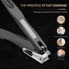 FERYES 360° Rotating Nail Clippers for Seniors, Long Handle Fingernail