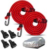 Hlogree 2PCS Car Cover Gust Straps Wind Protector,Bungee Cords Hook