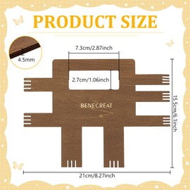 BENECREAT 5 Sizes Wooden Pompom Maker 1.5/2/ 2.7/3/ 3.5Inch Yarn Pompom Maker Simple Plush Ball Maker Ball Machine for Crafters and Sewing Enthusiasts