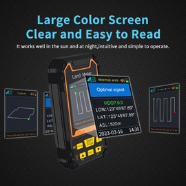 Medidor de Terreno, Receptor GNSS Profesional Máquina Topográfica GPS Soporta área Distancia Medición de Pendiente en el Aire Mini Instrumento de Medición Topográfico de Mano