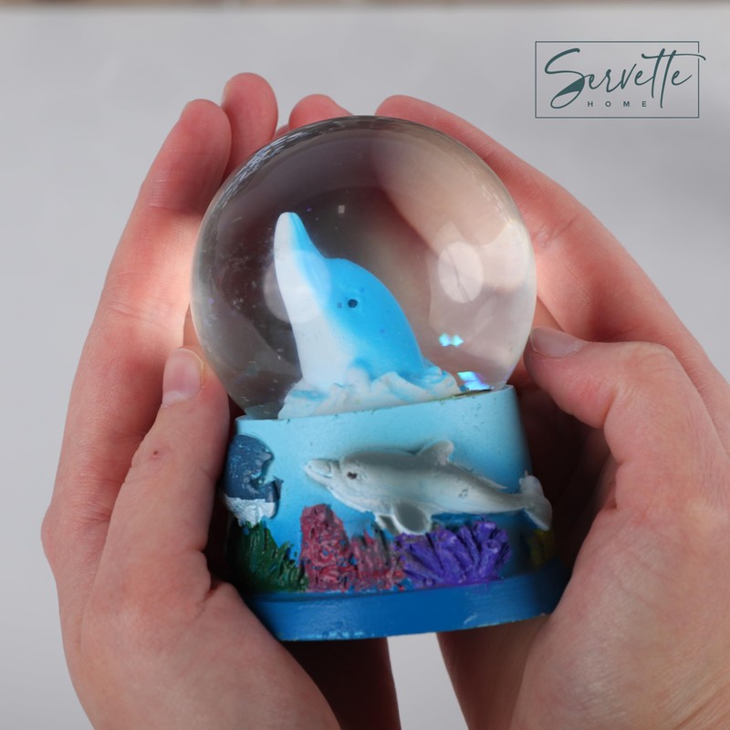 Ocean Themed Snow Globe - Dolphin