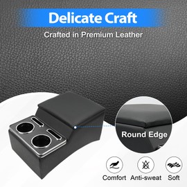 Center Console, Universal Front Bench Seat Consoles,Truck Seat Organizer and Storage,Center Console for Truck & Minivan & Car& SUV Cab Front Seat Bench Seat Storage Box (Regular)