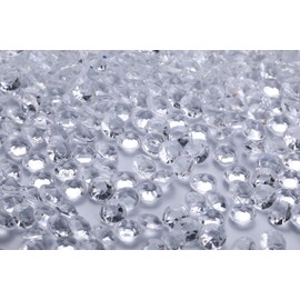 Angzhia 2000 pcs/Pack Wedding Table Scatter Confetti Crystals Acrylic Diamonds 8 mm Rhinestones for Wedding, Bridal Shower, Vase Beads Decorations (8mm, Transparent)