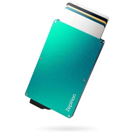 zepirion Cashless Optimized Credit Card Case with Money Clip, Skimming Prevention, Magnetic Protection, Slide Type, Slim, Thin, Aluminum, Men’s, Women’s