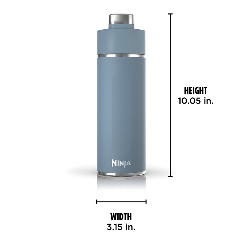 Ninja Thirsti 24oz Travel Bottle for Sparkling Drinks, Fizzier Longer,