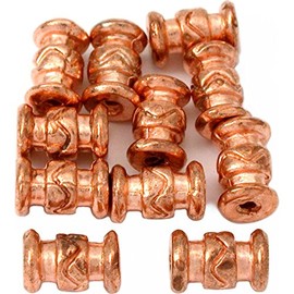 15g Bali Tube Bead Copper PLT Cylinder 10mm Approx 10