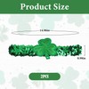 Wziys 2pcs St. Patrick's Day Green Sequins Shamrock Headbands Elastic