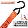 BLACK+DECKER BD1005 Black/Orange 1" x 10' Ratchet Tie Down Straps