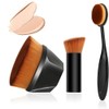 Set 4 Aplicadores Maquillaje Brochas Esponja Belleza Polvo Base Corrector