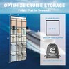 HYTWEDO Cruise Magnetic Door Organizer with Hooks, 15 Large Pockets,