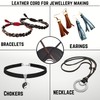 Flat Genuine Leather Cord String Full Grain Cord Lace Cowhide