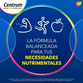 Multivitamínico Centrum Hombre con Vitamina B Vitamina C Magnesio Calcio y Manganeso 60 Tabletas