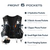 Haimont 10L Trail Running Hydration Vest with Soft Flasks Black