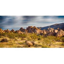 Laeacco Dusk Gobi Desert Scenery Backdrop 20x10ft Setting Sun Weathered Sandstone Rock Climate Mountains Landscape Backdrop Nature Scenery Background Birthday Party Wedding Photo Studio Prop Wallpaper