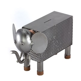 Steelman24 I Nuts and bolts sculpture Elephant Money Box I Handmade ornaments I Made in Germany I I Metal figurine