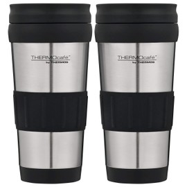 THERMOcafe by Thermos Foam Insulated Travel Tumbler - 2 Pack, Stainless Steel, 3962C4AUS