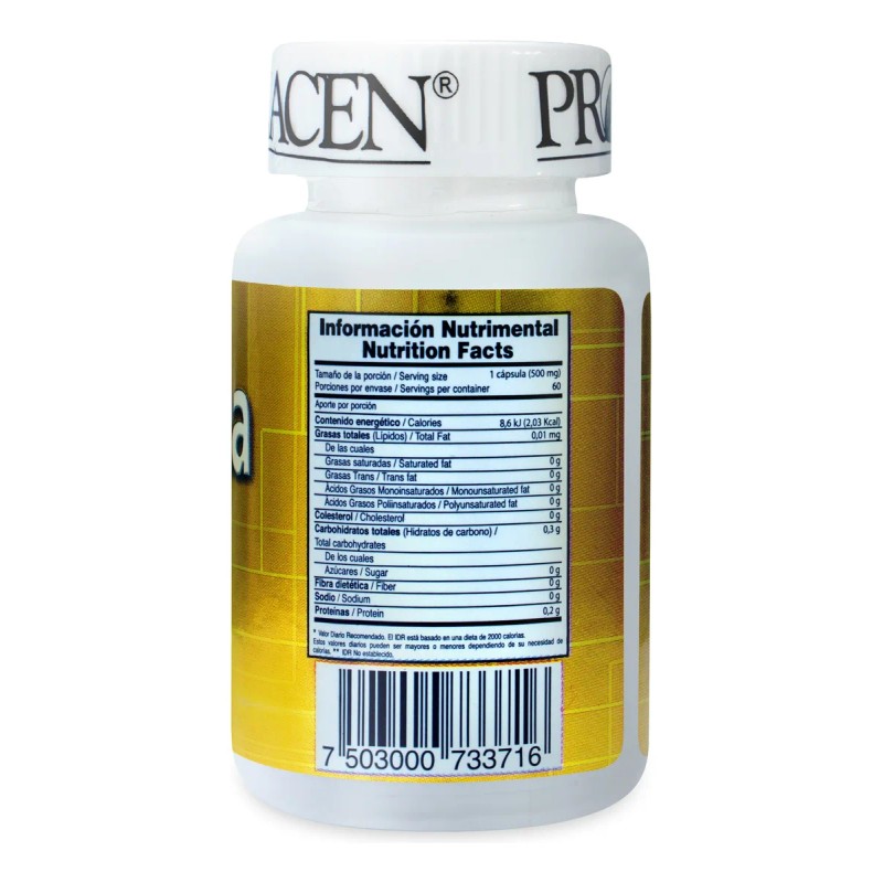 L-carnitina Pronacen Suplemento Termognico 60 Capsulas Sin Sabor