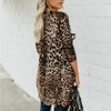 Cheetah Print Cardigans for Women Open Front Leopard Print Cardigan