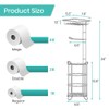 TreeLen Toilet Paper Holder Stand Toilet Tissue Roll Holder with