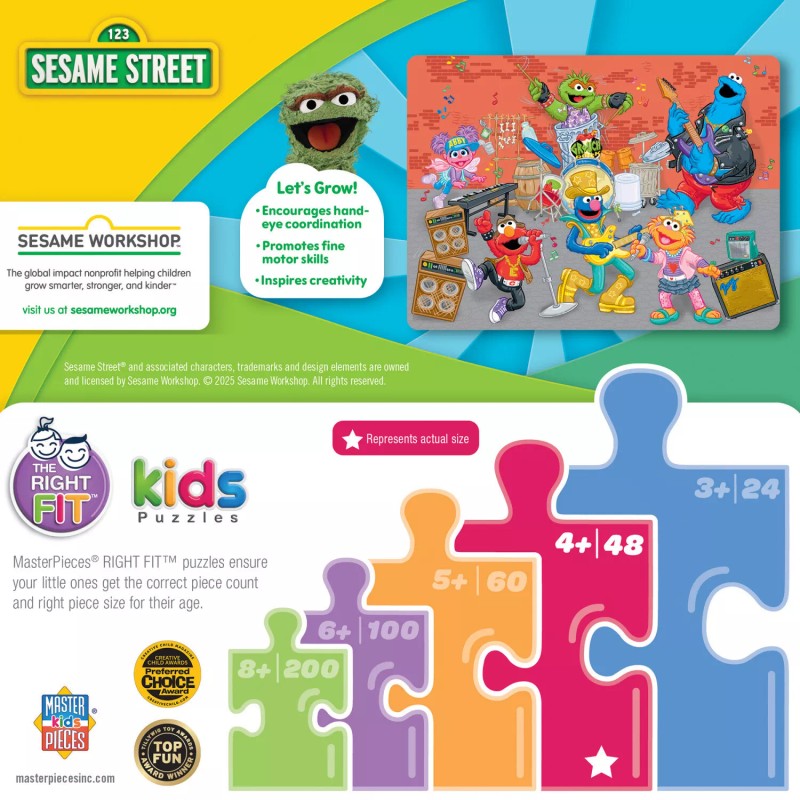 MasterPieces - Sesame Street - Rock Stars 48 Piece Jigsaw