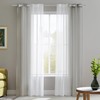 Deconovo Transparent Voile Curtains with Eyelets, 215 x 140 cm