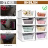 SNSLXH 5 Pack Stackable Closet Storage Basket, Multifunctional & Foldable