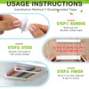 Baderke Straw Holder for Cabinet Reusable Straw Organizer with Double
