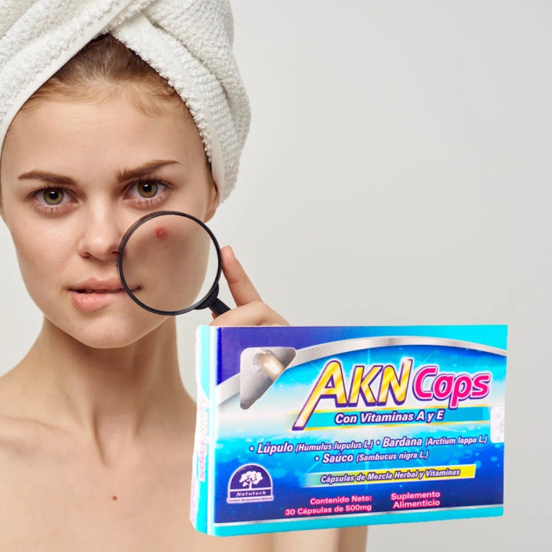 Akn Caps 500 Mg 30 Cpsulas Suplemento Natutech Sin Sabor
