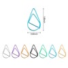 100Pcs Small Golden Paper Clips, Water Drop-Shaped Paperclips Bookmarks for