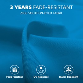 wikiwiki 10ft Patio Umbrellas Offset Outdoor Umbrella Cantilever Hanging Umbrellas w/Infinite Tilt, Fade Resistant Waterproof RECYCLED FABRIC Canopy & Cross Base, for Yard, Garden & Deck, Royal Blue