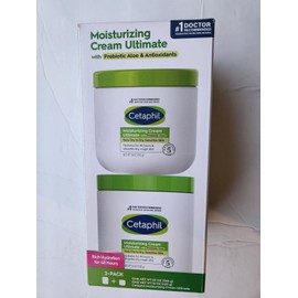 Cetaphil 2 PACK CETAPHIL MOISTURIZING CREAM ULTIMATE WITH PREBIOTIC ALOE 36 OZ TOTAL