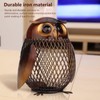 Owl Piggy Bank Owl Shaped Metal Coin Box Handwork Crafting