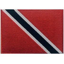 Trinidad and Tobago Flag Embroidered Patch Caribbean Iron On Sew On National Emblem