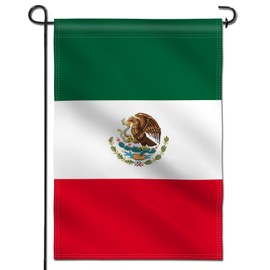 Anley Double Sided Premium Garden Flag, Mexico MX Decorative Garden Flags Mexican Flag for Home Decor - Weather Proof & Double Stitched Yard Flags - 18 x 12.5 Inch
