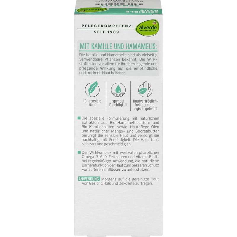 alverde NATURKOSMETIK Sensitive Face Cream 50 ml