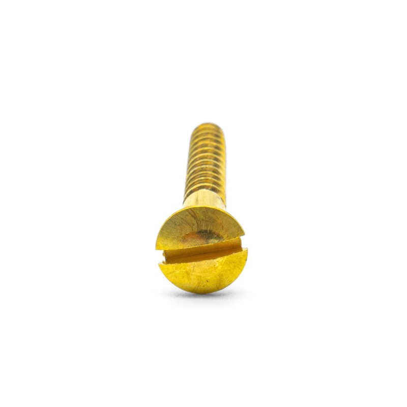 Hippo Hardware No.8 X 1" (4mm X 25mm) Solid Brass