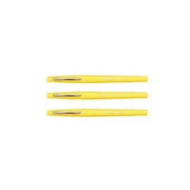 PaperMate Yellow Flair Pens. 3 Pack.